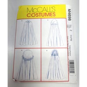 McCalls Costumes M4698  Sewing Pattern Z Factory Fold Uncut
